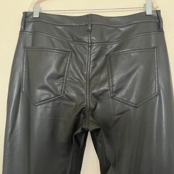 NWT Banana Republic  low rise bootcut Leather Pants Size 32/14 - Picture 4 of 15